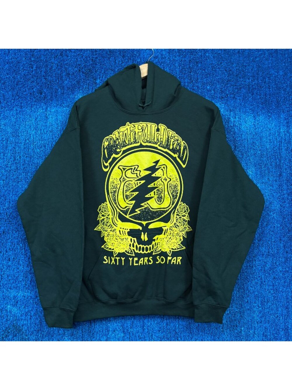 Grateful Dead Sixty Years So Far Psychedelic Rock Hoodie L